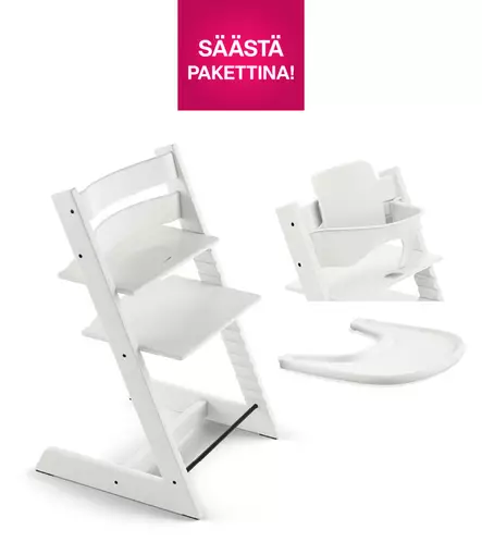 Stokke Tripp Trapp syöttötuoli Bundle White. - Stokke Tripp Trapp produkter - 685500 - 1