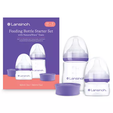 Lansinoh tuttipullot starttipaketti 160ml ja 60 ml. - Nappflaskor och flasknappar - 76440 - 1