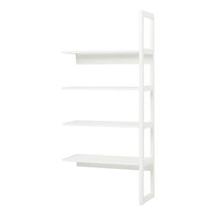 STOREY förlängningsdel, hyllor 4 st, 80 cm - vit - Tillbehör för hyllor - STO-01-080 - 1