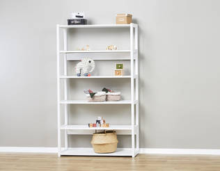 STOREY helhet, hyllor 6 st, 80 cm - vit - Hyllsystem - STO-10-080 - 2