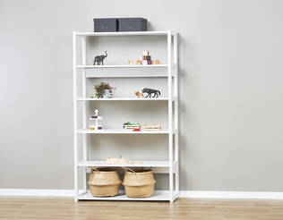 STOREY helhet, hyllor 6 st, 100 cm - vit - Hyllsystem - STO-10-100 - 2