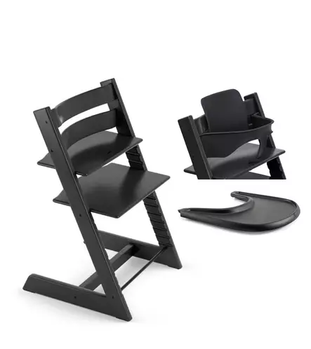Stokke Tripp Trapp syöttötuoli Bundle Black. - Stokke Tripp Trapp produkter - 685400 - 1