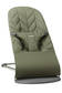 BabyBj=C3=B6rn Bliss Bouncer sitteri Woven Petal Quilt, Dark Green. - Babysittrar - BB006140 - 1