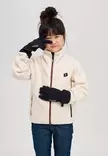 Reima Tehden softshell-hanskat Black lapsella kädessä. - Barnhandskar och -vantar - 5300062B-9990 - 2