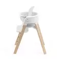 Stokke Steps syöttötuoli White / Natural sivusta. - Matstolar för barn - 692600 - 8