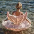 Little Dutch uimarengas Little Mermaid, takana hauska evä koriste. - Badleksaker - LD2016390 - 3