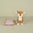 Little Dutch vetolelu Fairy Garden Pull-along Deer lähtee irti jalustastaan. - Träleksaker - LD9020 - 3