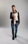 Najell Wrap kantoliina, esisidottu Powder Beige, hengittävää materiaalia. - Bärsjalar - N3181980 - 5