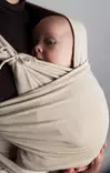 Najell Wrap kantoliina, esisidottu Powder Beige, on pehmeä ja joustava iholle. - Bärsjalar - N3181980 - 3