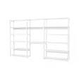 STOREY bokhylla, 3 enheter, hyllor 14 st, bordsskiva 80 cm - vit - Hyllsystem - STO-34-000 - 10