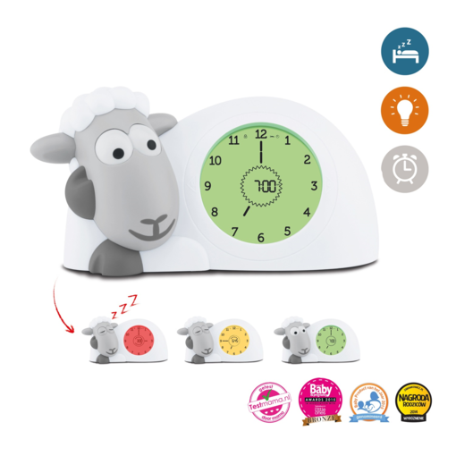 Zazu Sleeptrainer Sam Grey - Nattlampor och musikleksaker för barn - ZA-SAM-120 - 1