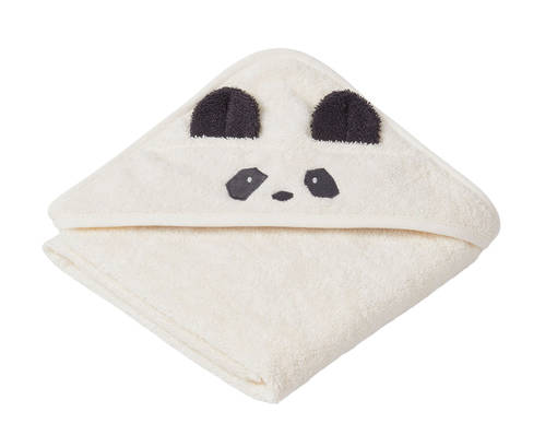 Liewood huppupyyhe Albert Panda de la creme. - Hoodade handdukar och badrockar - 14757-0010 - 1