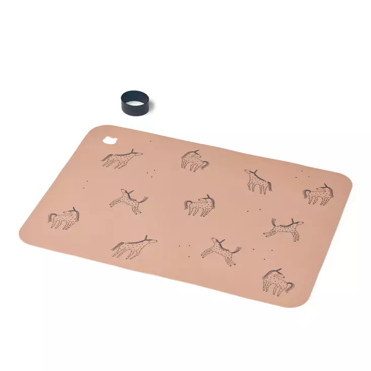 Ruokailualusta silikonia Liewood Jude Unicorn pale tuscany. - Bordstabletter - 15059-2190 - 1