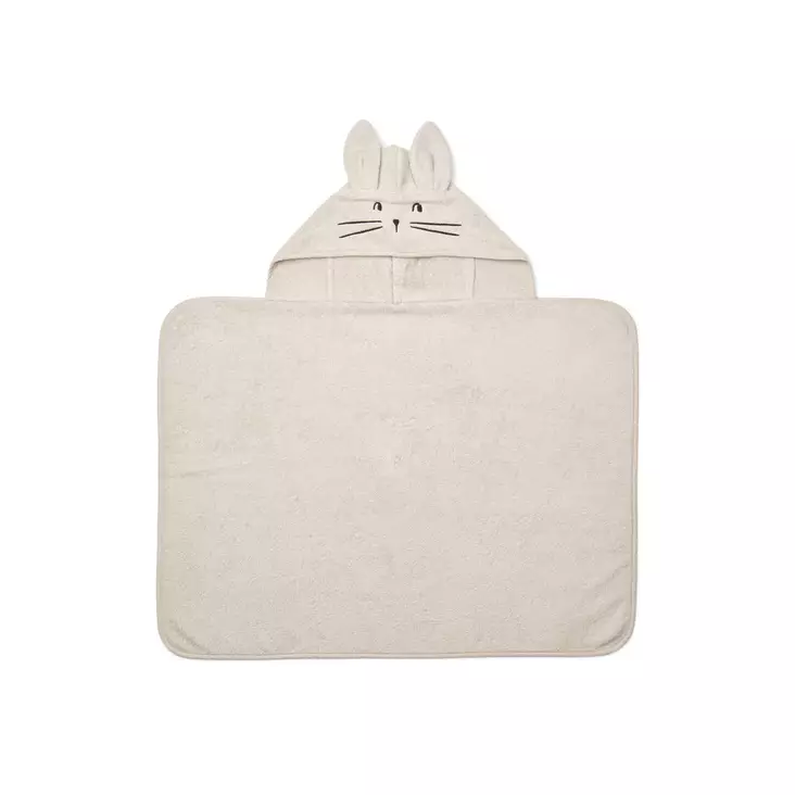 Liewood huppupyyhe Vilas Rabbit Sandy. - Hoodade handdukar och badrockar - 19631-5060 - 1