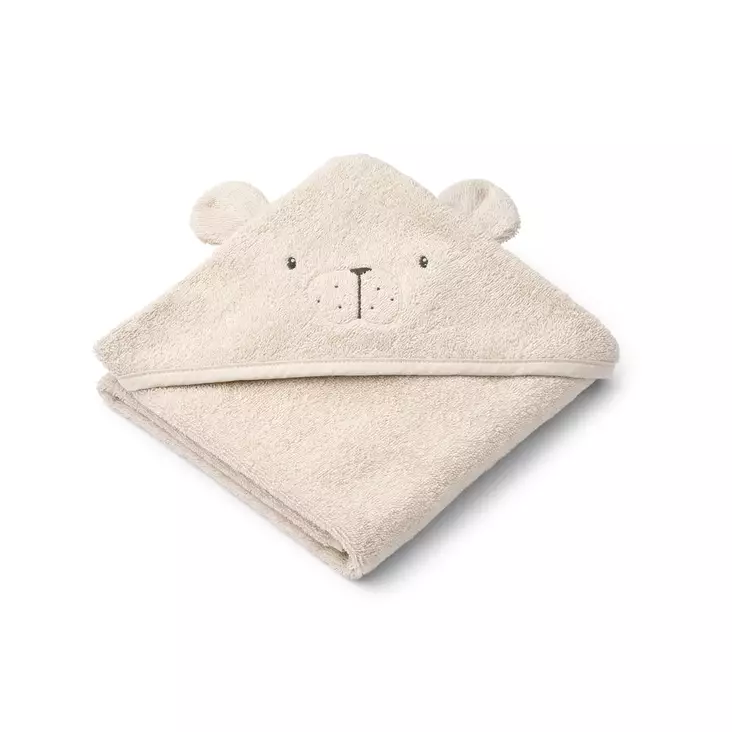 Liewood huppupyyhe Albert PolarBear, Sandy. - Hoodade handdukar och badrockar - 20310-5060 - 1