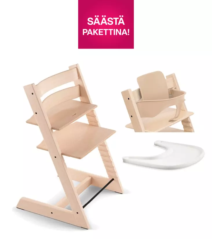 Stokke Tripp Trapp syöttötuoli Bundle Natural. - Stokke Tripp Trapp produkter - 685300 - 1