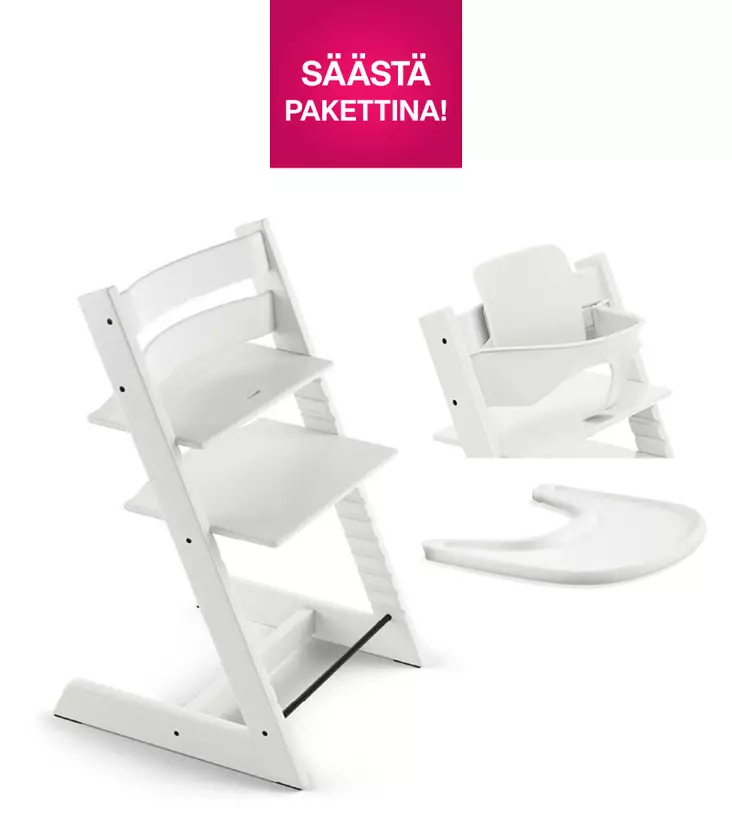 Stokke Tripp Trapp syöttötuoli Bundle White. - Stokke Tripp Trapp produkter - 685500 - 1