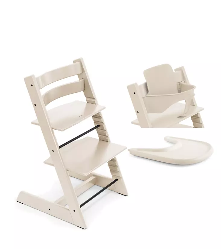 Stokke Tripp Trapp syöttötuoli Bundle Vanilla White. - Stokke Tripp Trapp produkter - 697200 - 1