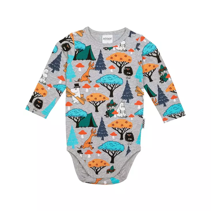 Martinex Muumi Sienet Body harmaa. - Bodys och tröjor - 72584720 - 1