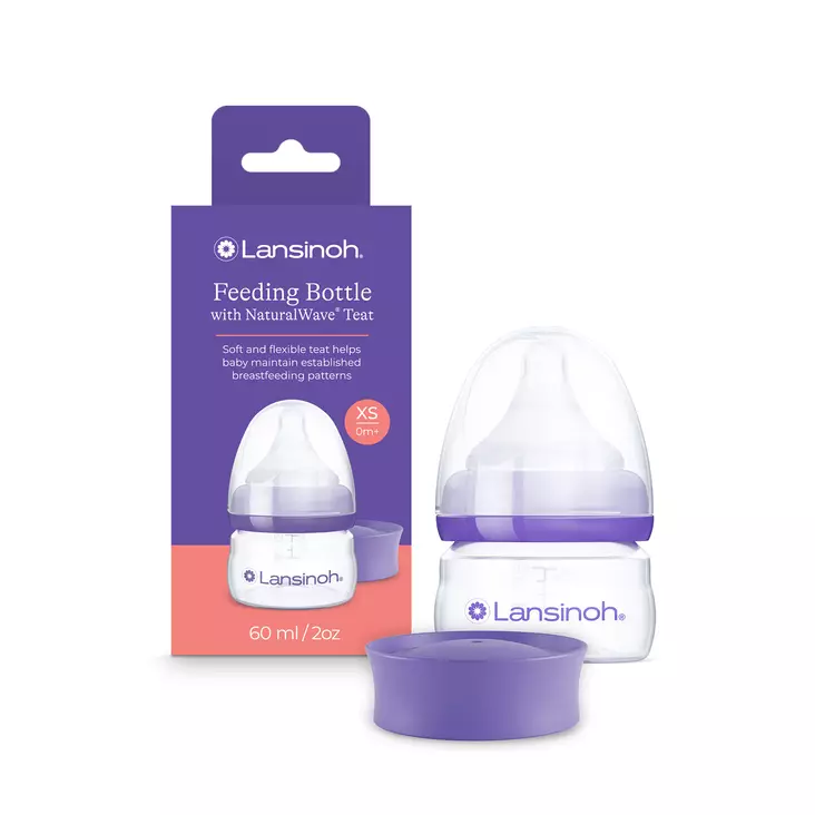 Lansinoh tuttipullo Natural Wave 60 ml. - Nappflaskor och flasknappar - 75500 - 1