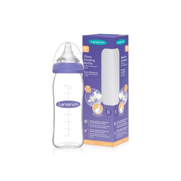 Lansinoh lasituttipullo 240ml. - Nappflaskor och flasknappar - 77250 - 1
