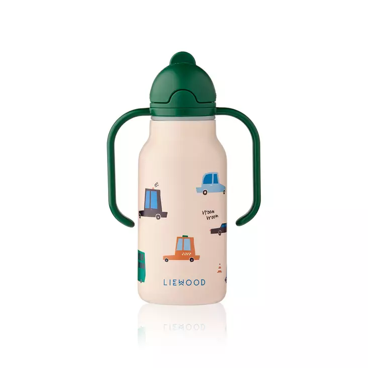 Liewood juomapullo Kimmie 250 ml Cars/Sandy. - Vattenflaskor och flaskor med sugrör - 19618-2780 - 1