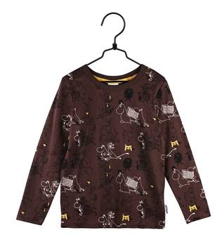 Ruskea paita, jossa on Muumi Puuhat-kuosi - Skjortor och huvtröjor - 72573511 - 1