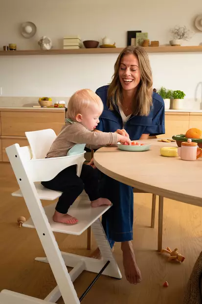 Tripp Trapp syöttötuoli Baby Setilla White. - Matstolar för barn - 100100STA3in1 - 2