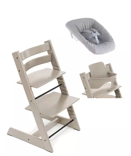Tripp Trapp Starttipaketti Stokke 3 in 1 Cashmere Grey. - Matstolar för barn - 100139CGSTA3in1 - 1
