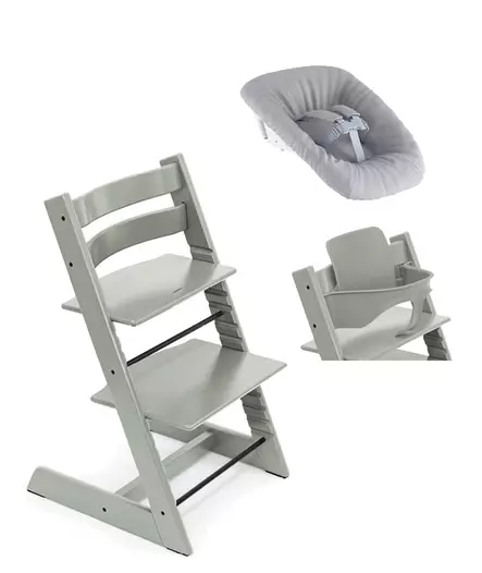 Tripp Trapp Starttipaketti Stokke 3 in 1 Glacier Green. - Matstolar för barn - 100139GLSTA3in1 - 1