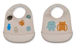 Liewood Tilda ruokalappu monster/mist. - Haklappar - 15128-1551 - 1