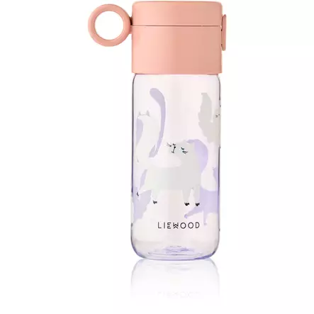 Liewood juomapullo Clemence 350 ml Cat/Warm lilac - Vattenflaskor och flaskor med sugrör - 20622-2781 - 1