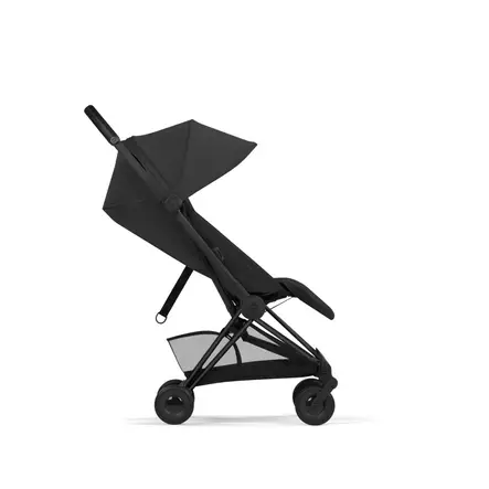 Cybex Coya Comfort matkarattaat Matt Black, Sepia Black, selkänoja pystyssä. - Resevagnar och barnvagnar - 526000141 - 2