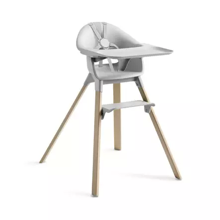 Syöttötuoli Stokke Clikk Bamboo Cloud Grey. - Matstolar för barn - 695801 - 1