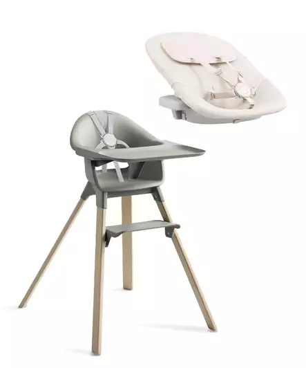Starttipaketti Stokke Clikk Bamboo 2in1 Glacier Green. - Matstolar för barn - 695804STA2in1 - 1