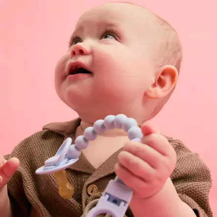 Tuttinauha Bibs Silicone Baby Blue on kevyt ja kestävä. - Nappar och napphållare - 9502231 - 2