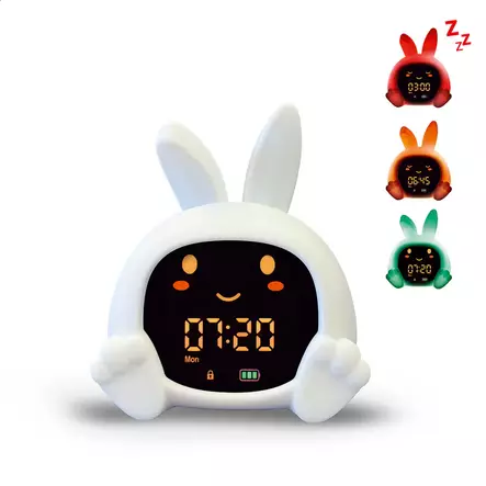 Zazu Sarah Sleeptrainer Taupe, yövalolla ja kaiuttimella. - Nattlampor och musikleksaker för barn - ZA-SARAH-01 - 1