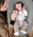 Stokke Nomi Newborn Set Black/Grey Sand vastasyntyneelle. - Stokke Nomi matstolar för barn - 625911 - 5