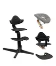 Starttipaketti Stokke Nomi 4 in 1 Black/Black. - Stokke Nomi matstolar för barn - 626401STA4in1 - 1