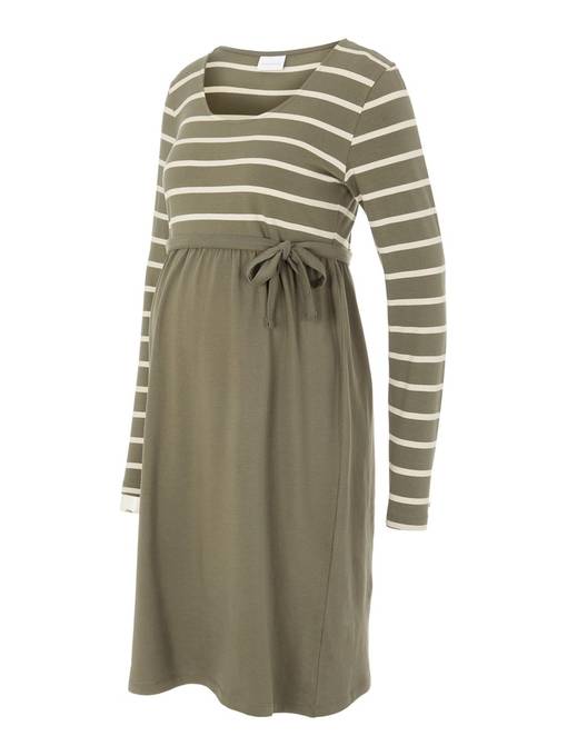 Mamalicious Madelleine =C3=A4itiysmekko Dusty Olive v=C3=A4riss=C3=A4 - Gravidklänningar, tunikor och kjolar - 200103441 - 1