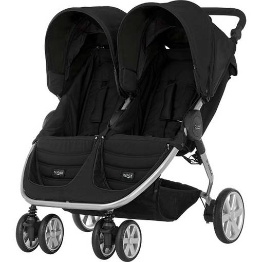 Britax B-Agile Double sisarusrattaat v=C3=A4riss=C3=A4 Cosmos Black - Syskonvagn - 2000023161 - 19