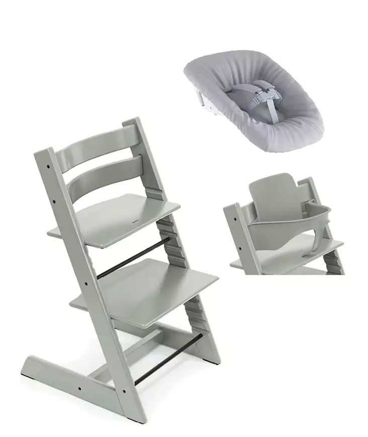 Tripp Trapp Starttipaketti Stokke 3 in 1 Glacier Green. - Matstolar för barn - 100139GLSTA3in1 - 1