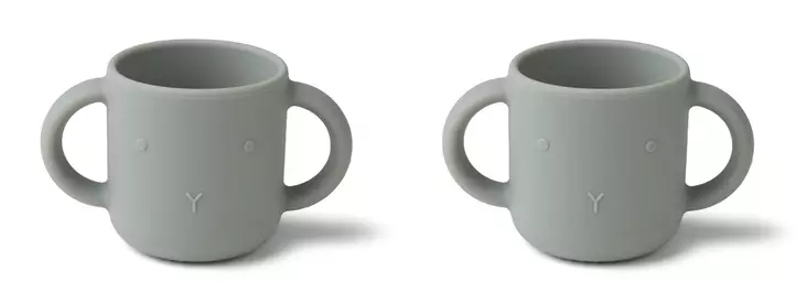 Liewood Gene muki 2-pack Rabbit dove blue. - Muggar och pipmuggar - 12822-6921 - 1