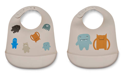 Liewood Tilda ruokalappu monster/mist. - Haklappar - 15128-1551 - 1