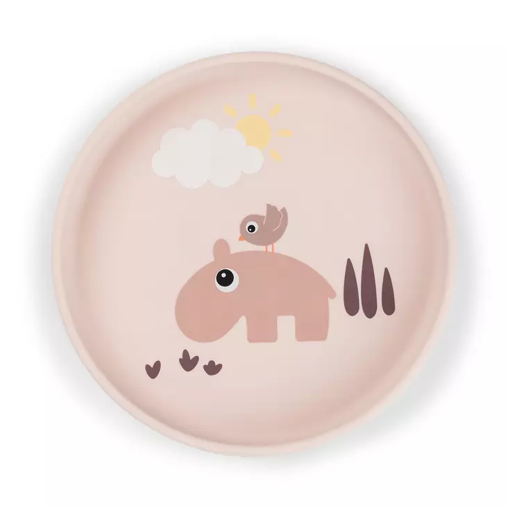 Silikonilautanen Done By Deer Stick&Stay, Playground Powder - Tallrikar och skålar - 1769821 - 1