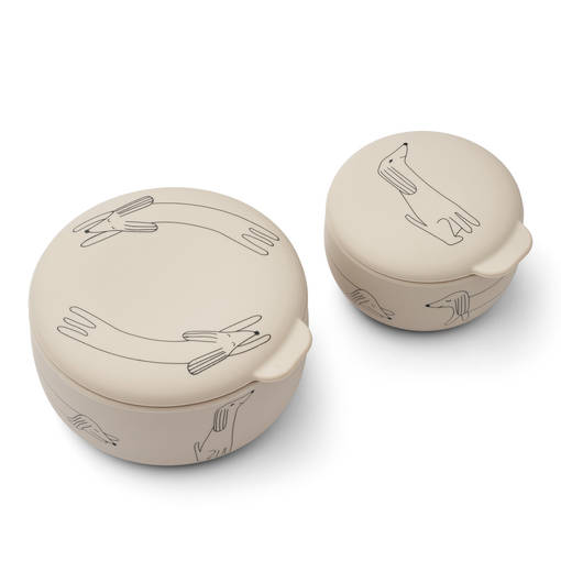 Liewood Eleanor ev=C3=A4srasiasetti Dog sandy. - Mellanmålspåsar, matlådor och snackkoppar - 18571-1911 - 1