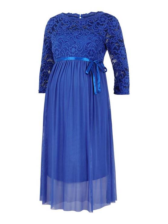 Mamalicious Mivana äitiysmekko värissä Royal Blue - Gravidklänningar, tunikor och kjolar - 200107481 - 1