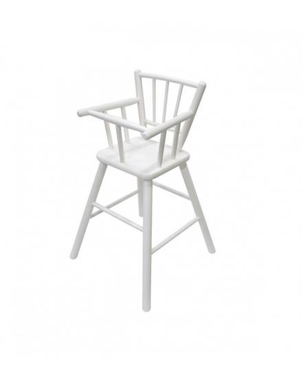 Perinteinen sy=C3=B6tt=C3=B6tuoli Valkoinen. - Matstolar för barn - 50011 - 1