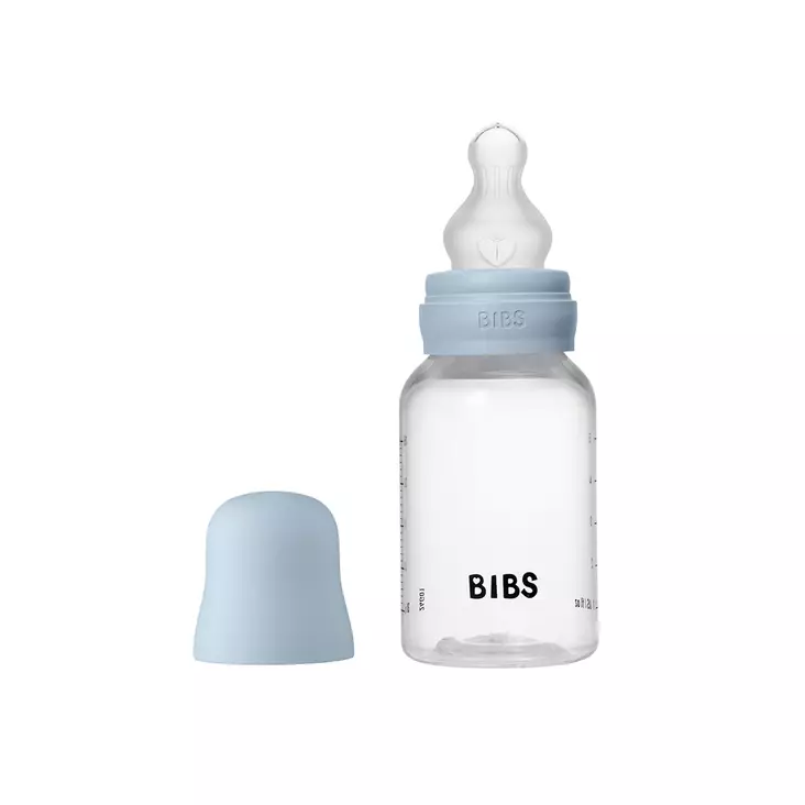 Bibs Baby Bottle tuttipullo silikoninen 150 ml Baby Blue. - Nappflaskor och flasknappar - 50161231 - 1