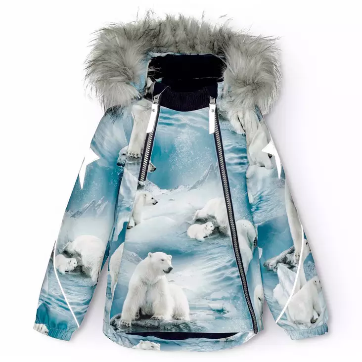 Molo talvitakki Hopla Fur Polar Bear Joy. - Barn vinterjackor - 5W24M3189111 - 1